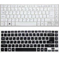 2pcs For Acer 14inch laptop keyboard film suitable for models: V5-471G 3830 4830TG E1-470G 472G 410G 422G protective film (black and White ) (Intl)