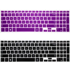 2pcs For Samsung 15.6inch laptop keyboard film suitable for models:370R5E 450R5V 470R5E 450R5U 370R5V 510R5E protective film (black and Purple ) (Intl)