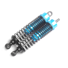 2x Adjustable Aluminum Shock Absorber for 1:10 RC Off-road Vehicle Car Blue - Intl