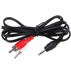 3.5mm Jack Male to RCA Audio Stereo Cable Plug Adapter Connector for MP3 MP4 PC iPod Headphone Earphone- Intl