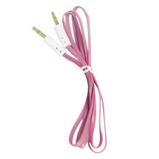 3.5mm Male to Male Stereo Audio Jack AUX Auxiliary Cable for iPod MP3 Pink