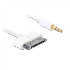3.5mm Stereo Audio AUX to iPhone iPad iPod 30 Pin Cable White (Intl)