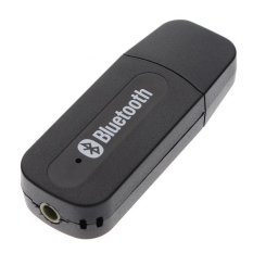 3.5mm USB Bluetooth Audio Music Receiver Adapter For iPhone samsung Mp3 Speaker Black (Intl)