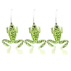 3 Pcs /lot Rubber Frog Soft Fishing Lures Bass Tackle 10cm/3.9in - Intl
