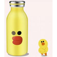Botol Minum Termos Stainless Steel Kartun 350ML - Kuning