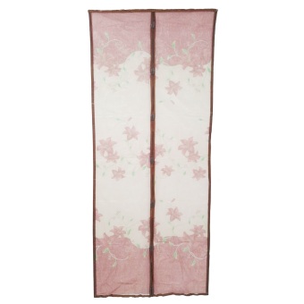 Magic Mesh Tirai  Magnet  Anti Nyamuk Bunga Beige 