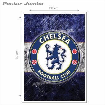 Poster Jumbo Logo Chelsea FC FCL42 50 x 70 cm .