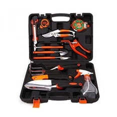 Sokey 12 Pieces Garden Tool Sets Household Tool box Hand Tool Kit with Plastic Toolbox Storage