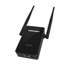 300Mbps Wireless N Repeater Network Router AP WiFi Signal Range Extender US Plug Black (Intl)