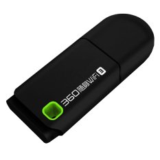 360 Wifi Portable 360 3rd Gen Mini USB Wireless Router Wifi Adapter 300Mbps - Hitam