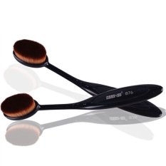 3color optional Oval WOW Tooth Brush Makeup Foundation Air Brush Loose powder Makeup brushes (Black) (Intl)