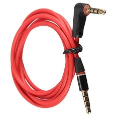 4 Pole AUX Cord Male to Male Stereo Audio Cable For PC iPod MP3 Car 3.5mm Red