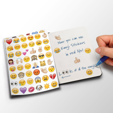 New Cute 48 Die Cut Emoji Smile Sticker for Phone Tablet Laptop Decor