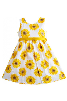 Sunwonder Floral Print Dress (Yellow) - Intl  