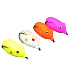 4pcs Egg Shape Ray Frog Hook Soft Fishing Lures Bass Crank Bait - Intl