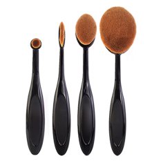 4x Toothbrush Shape Oval Makeup Foundation Brush Set Powder Brush Kits(4x)