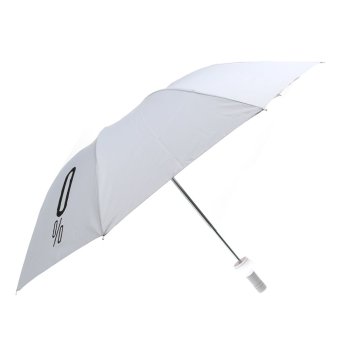 Wine Bottle Shaped Folding Umbrella Anti-UV Sun Rain Manual Umbrella (White)  