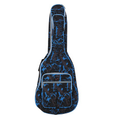 600D Water-resistant Oxford Cloth Camouflage Blue Double Stitched Padded Straps Gig Bag Guitar Carrying Case for 40Inchs Acoustic Classic Folk Guitar