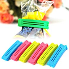 6pcs Plastic Vacuum Sealing Food Sealed Clip Keeping Fresh Bag Sealer Household Item (Intl)