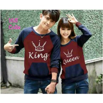 168 Collection Couple Jaket Crown-Maroon  