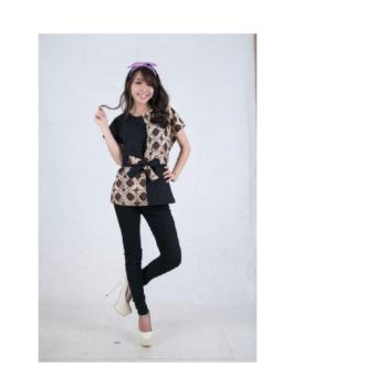 1x SB Collection Atasan Silviana Blouse-Hitam  