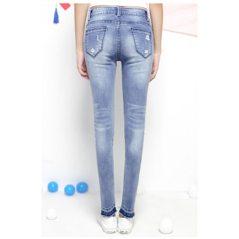 2016 New Fashion Summer Style Women Jeans Ripped Holes Harem Pants Jeans Slim Vintage Boyfriend Jeans for Women Autumn Pants - intl  