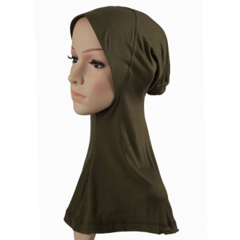 2017 Fashion Muslim Scarf Hijab Shawl New Fashion Stretchy White Muslim Hats Hijab Underscarf Caps Turban Women's Bonnet  