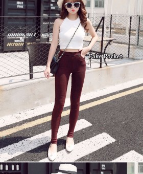 2017 New Fashion Ladies Casual Stretch Denim Jeans Leggings Pencil Pants Thin Skinny Leggings Jeans Womens Clothing L(Red) - intl  
