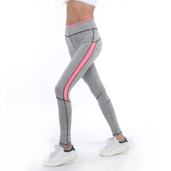 2017 Women Lady Activewear LeggingS Winter light grey Pink Pant Autumn High Waist LeggingS Soft American Original Order M(Pink) - intl  