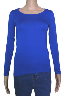 3pcs/lot Muslim Long Sleeve Half-length T shirt for Women (Blue/Camel/Coffee) (Intl)  