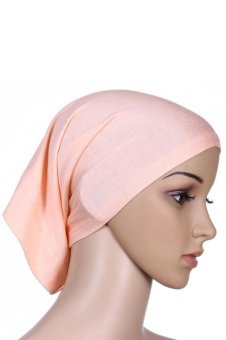 3pcs/lot Muslim Under Scarf inner-cap Hat Hijab Cotton (Khaki/Lavender/Pink)  