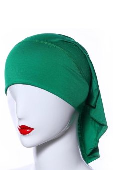 3pcs/lot Muslim Under Scarf inner-cap Hat Hijab Cotton(Green/Khaki/Lake Blue)  