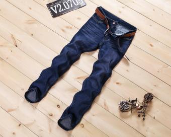 501 Autumn Winter 2016 Male Dark Blue Skinny Jeans Shorts Men's Clothing Trend Slim Small Trousers Male Casual Trousers Large Size 28-40 M0197-2 - intl  