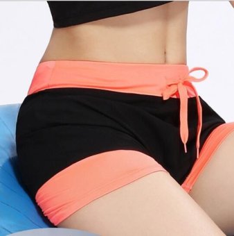 AB 1714_O Female New Leisure Sports Fitness Yoga Slim Shorts (Orange) - intl  