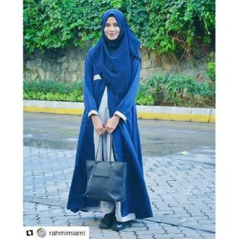 Abaya Turkey Navy Grey  