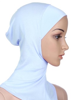 Agapeon Muslim Full Cover Inner Hijab Cap Inner Neck LightBlue  