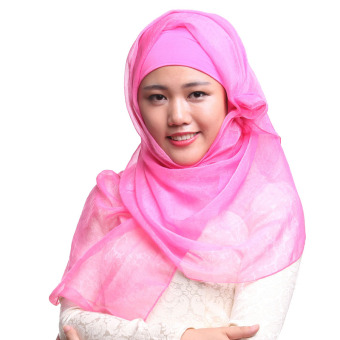 Agapeon Muslim Hijab Silk-feel Shawl Scarf Mulberry  