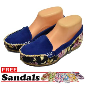 Aintan Flat Shoes NS 12- Sepatu Balet - Biru Free Sandals  
