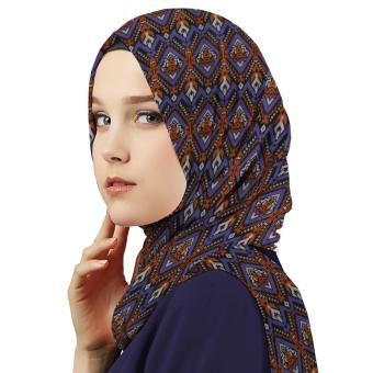 Aitana Hijab - Pashmina Motif PS16018D - Ungu Merah  