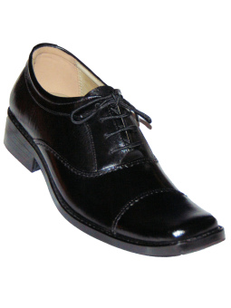 Aldhino Collection Genuine Leather Shoes - Pantofel For Men - Coberto 0274 - Hitam  
