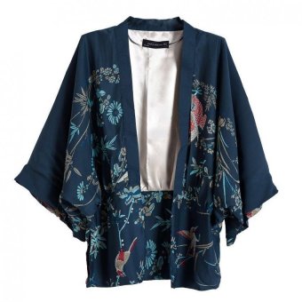 Amart Phoenix mode cetak tak beraturan kimono jaket  
