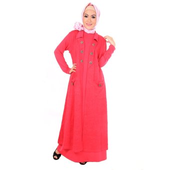 Andzya - Luaran Muslim Wanita - 20773 - Merah  