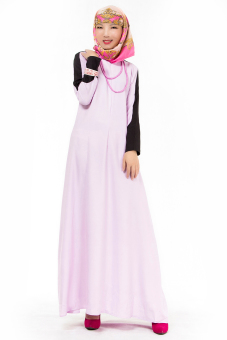 "''""ANNEYEP Women''''s Fshion Muslim Kaftan Long Sleeve Dress (Purple)""''"' - intl  