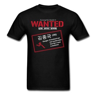 AOSEN FASHION Creative Men's Episode Jongkook T-Shirts Black  