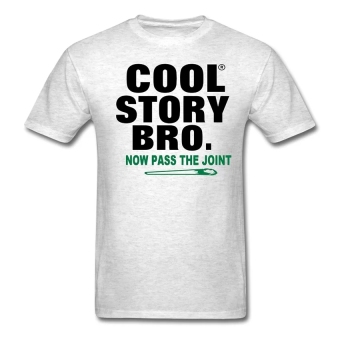 AOSEN FASHION Custom Design Men's Cool Story T-Shirts Light Oxford  