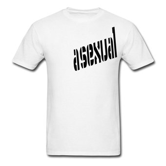 AOSEN FASHION Custom Design Men's Wordart Asexual T-Shirts White  