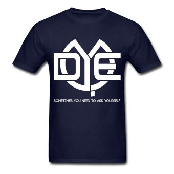 AOSEN FASHION Men's Do You Even T-Shirts Navy  