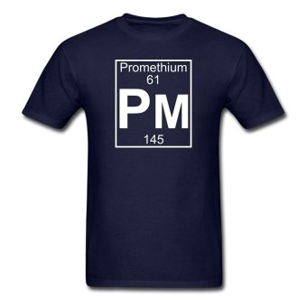 AOSEN FASHION Personalize Men's Element 61 Pm Promethium T-Shirts Navy  