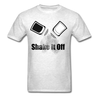 AOSEN FASHION Personalize Men's Shake It Off T-Shirts Light Oxford  