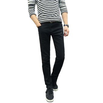 ARD Skinny Jeans Full Black - Hitam  